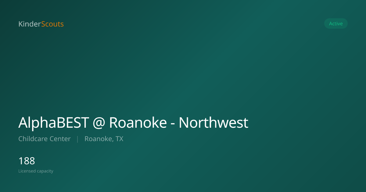 AlphaBEST @ Roanoke - Northwest - Roanoke, TX | KinderScouts