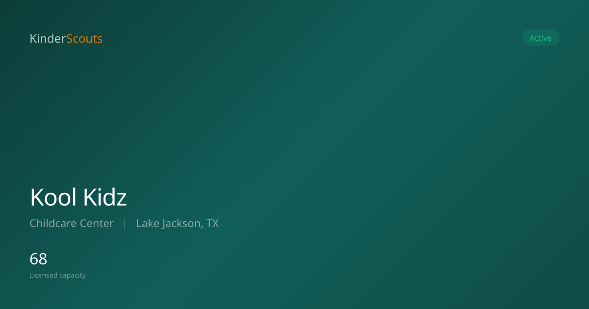 Kool Kidz - Lake Jackson, TX | KinderScouts